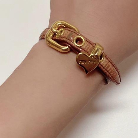 Miu Miu Jewelry - Authentic miu miu heart bracelet leather